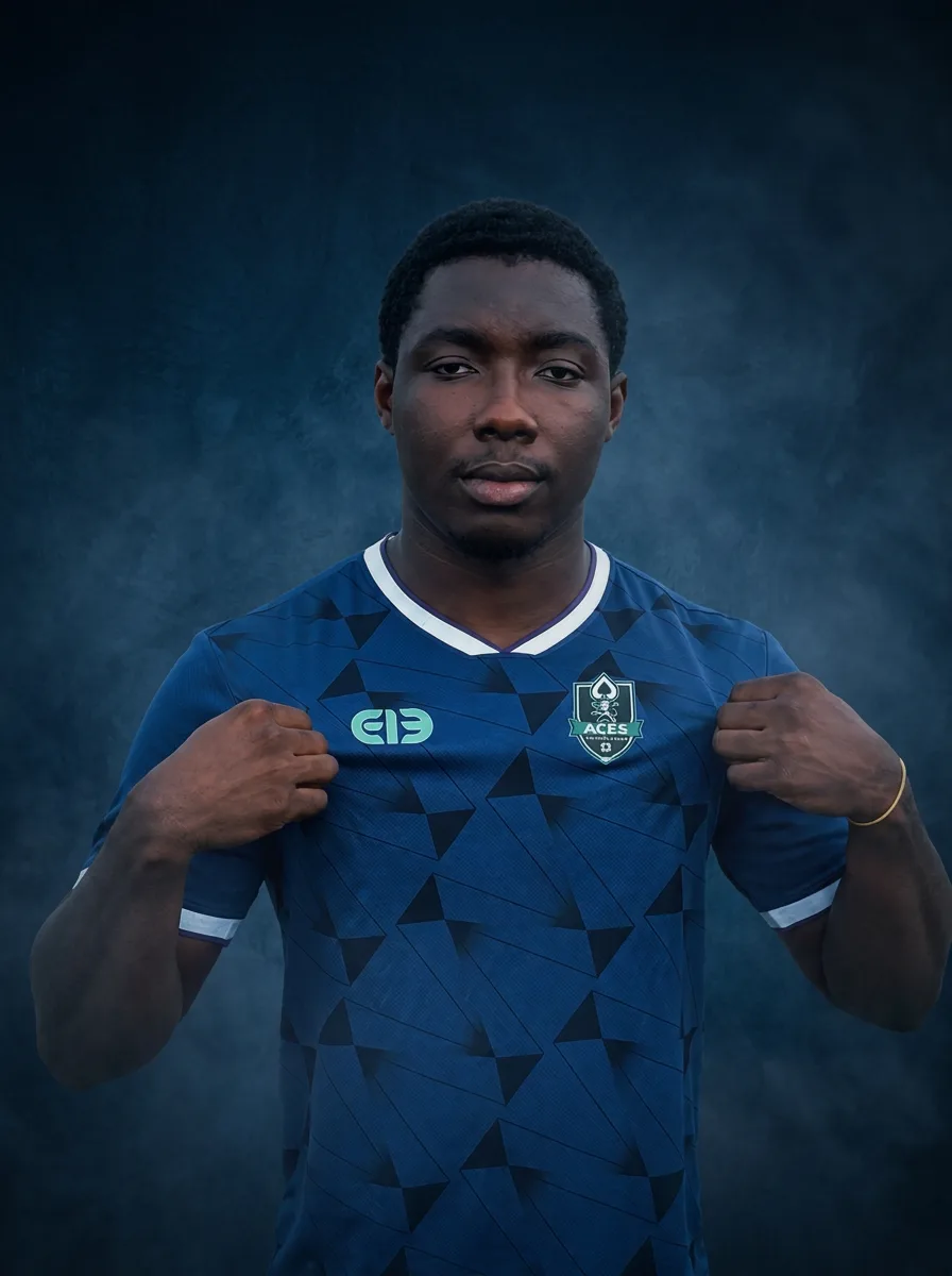 BOFFAH in the ACES FC kit.